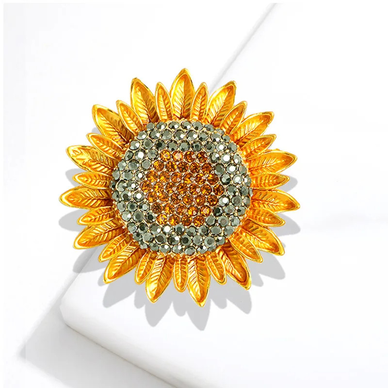 aticle Broche tournesol flamboyant