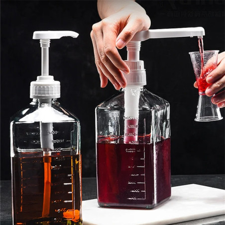 Dispensador de Miel Profesional de Vidrio con Dosificador 1100ml