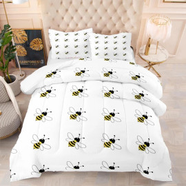 Juego de Cama de Abejas | Funda Nórdica Original y Divertida