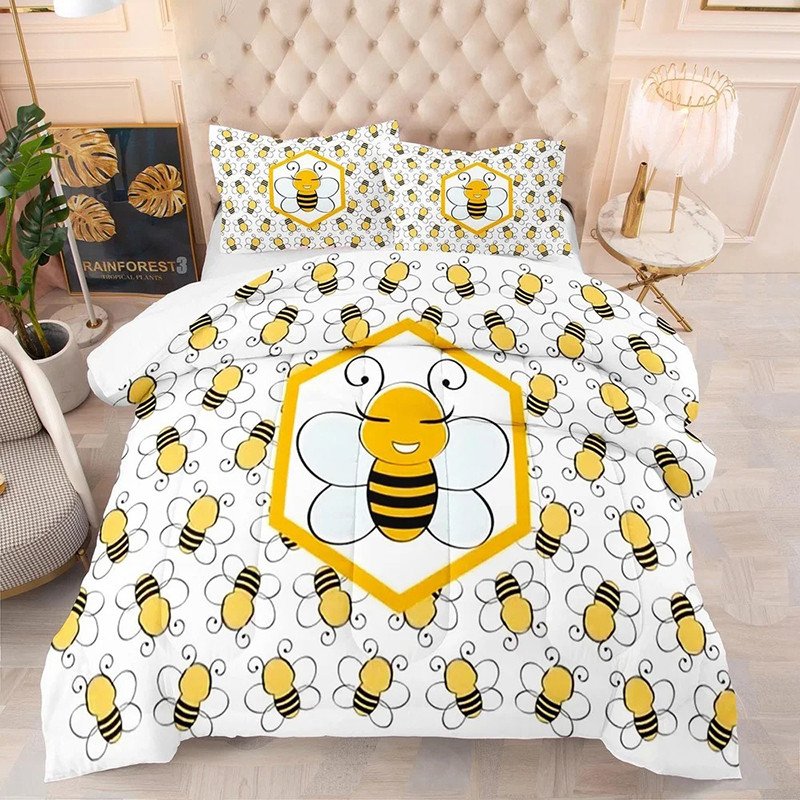 Juego de Cama Abeja Reina | Funda Nórdica y Fundas de Almohada