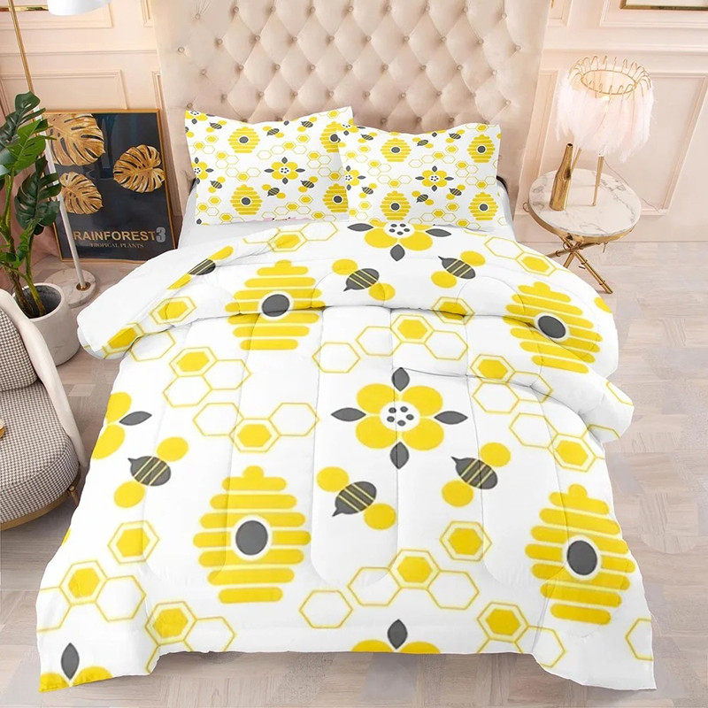 Bonito Juego de Cama de Abejas | Diseño Gráfico Original