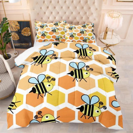 Juego de Cama de Abejas y Panales | Funda Nórdica Original