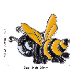 dimensions Pins abeille malicieuse