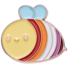 pins 6 couleurs d'émail pour ces pins abeilles enfantines - modèle 1