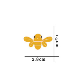 détails Pins bébé abeille couleur sable