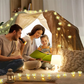 Guirlande abeilles lumineuses, 20 ou 30 LED - vue utilisation