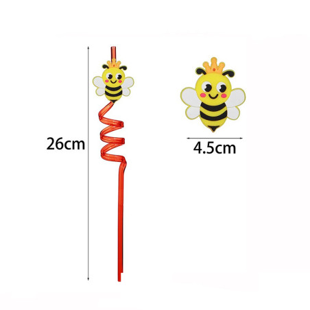 dimensions Pailles pour des goûters abeille