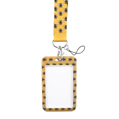 détails fermeture Porte-badge abeille hyper stylé