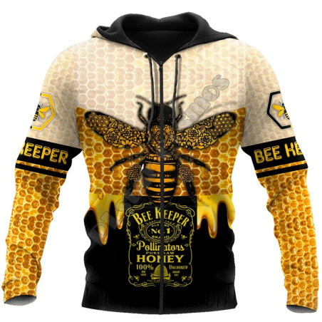 détails Hoodie coupe motard pot de miel