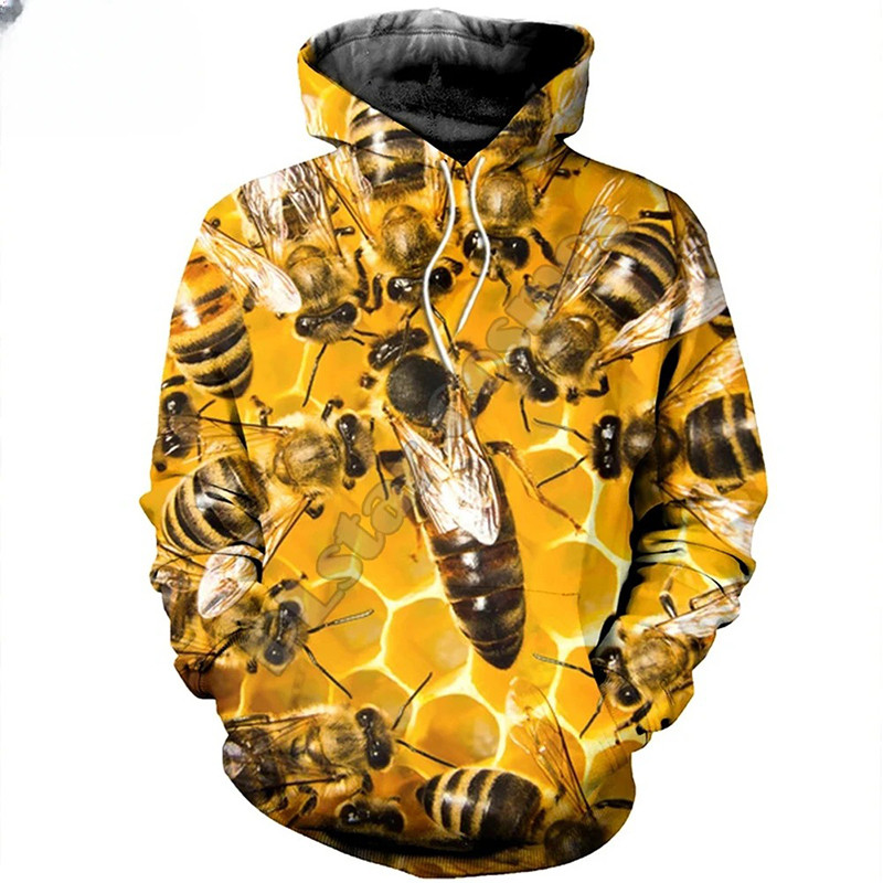 Hoodie street abeilles vénères en 3D