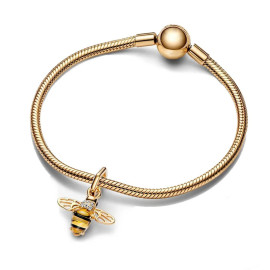 article Breloque abeille en or 14 carats