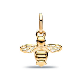 détails arrière Breloque abeille en or 14 carats