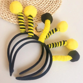 Lot de 20 serre-têtes antennes d'abeille  3 modèles