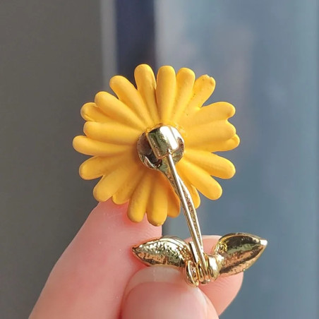 Vue arrière Broche tournesol