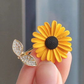 vue complète de notre Broche tournesol