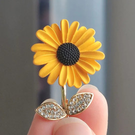 Broche tournesol