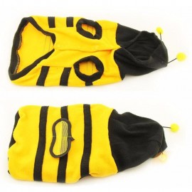 Manteau à capuche abeille pour chien