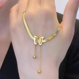 Collier papillon Design et pendants - modèle or
