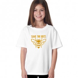 Tshirt Sauvez les Abeilles pour filles blanc