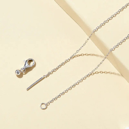 détails Collier papillon en argent sterling multicolore
