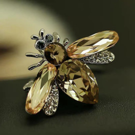 Modèle Or Doré Broche Abeille à Éclat Royal