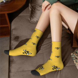 Vue Détails Chaussette abeille Jolie petites abeilles volantes