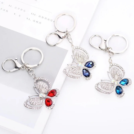 Llavero Mariposa Original con Pedrería | Idea Regalo Mujer
