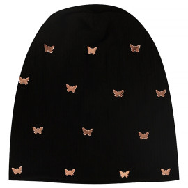 Gorro con Mariposas Metálicas - Elegancia y Calidez para Ella 🦋