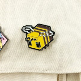 Broche Pin Abeja Píxel Minecraft | Regalo Original y Divertido