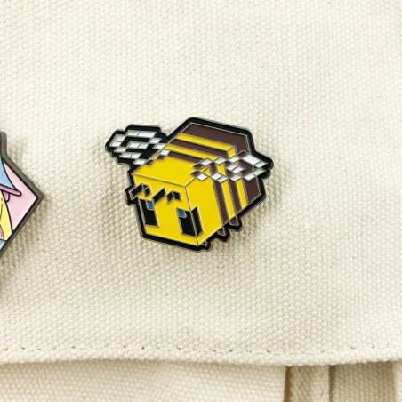 Broche Pin Abeja Píxel Minecraft | Regalo Original y Divertido