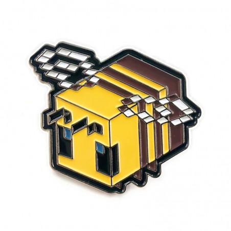 Broche Pin Abeja Píxel Minecraft | Regalo Original y Divertido