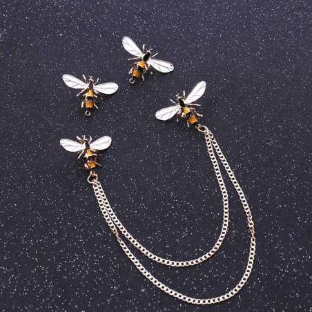 Broche jolie abeille Vintage en alliage avec ou sans chaine