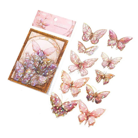 Stickers Mariposa 3D | 20 Piezas Brillantes | Decoración Pared