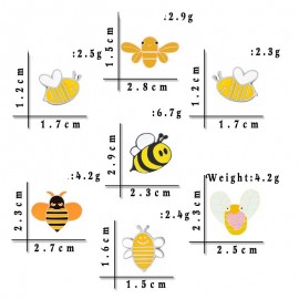 Broche Pin's motif abeille modèle dimensions