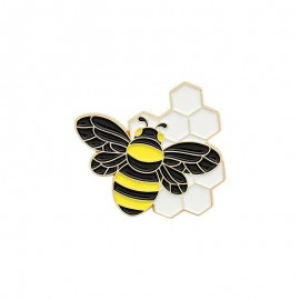 Broches Pin's en émail abeille miel modele 1