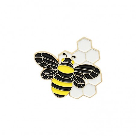 Broches Pin's en émail abeille miel modele 1