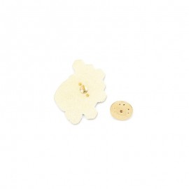 Broches Pin's en émail abeille miel vue arriere