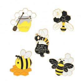 magnifiques broches pins Pin's en émail abeille miel