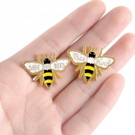 Set de 2 Pines Abeja de Esmalte | Regalo Bonito y Original