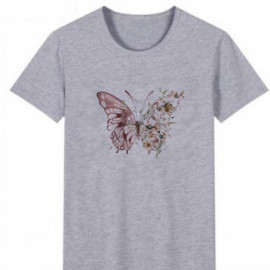 Détails utilisation Écusson Papillon Thermocollant - Grand Papillon et Fleurs - 20.5 cm x 16.4 cm