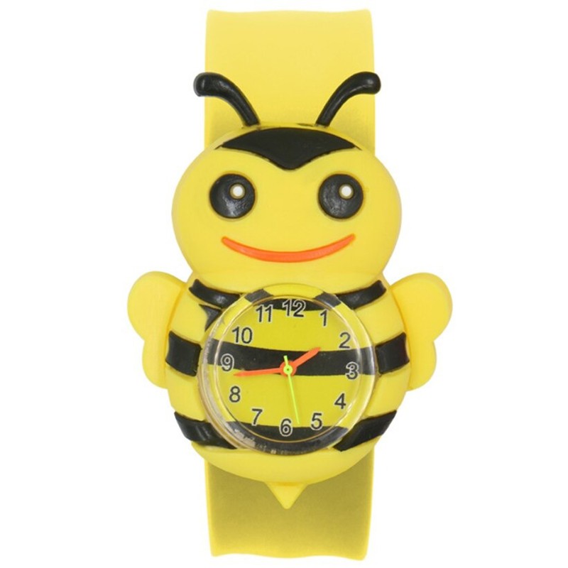 Montre-bracelet Abeille 3D à Quartz pour enfants - filles et garçon