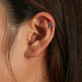 Boucle d'oreilles Libéllule Piercing au Conch en Argent Sterling 925