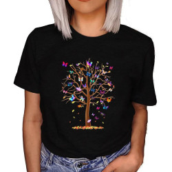 T-shirt Papillon sur branche d'arbre
