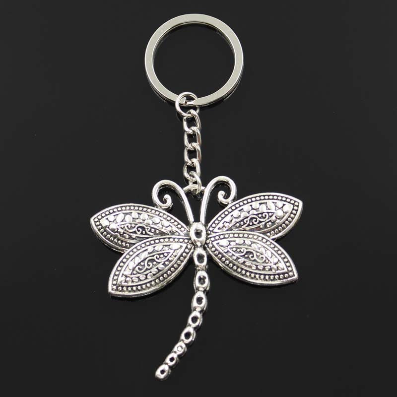 Vue générale Porte-clés Libéllule Design Antique 6cm x 5