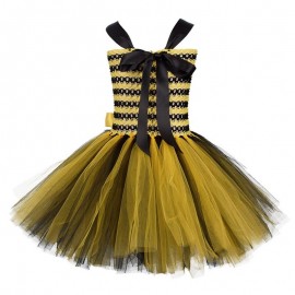 Costume complet de fée abeille pour fille- vue arriere