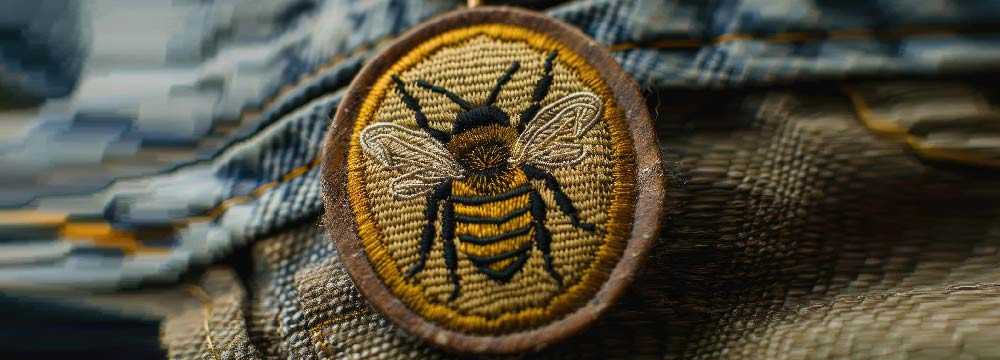 Parches de abeja, termoadhesivos y para coser