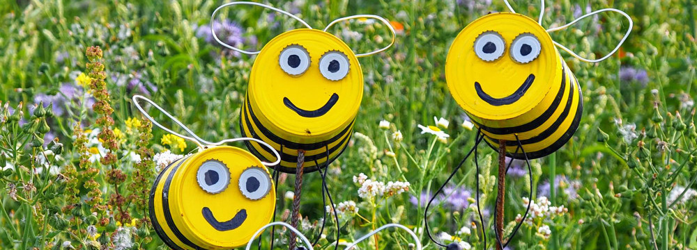 Decoracion jardin abeja, estatuas y deco exterior