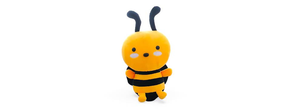 Peluche de abeja, peluche suave para ninos