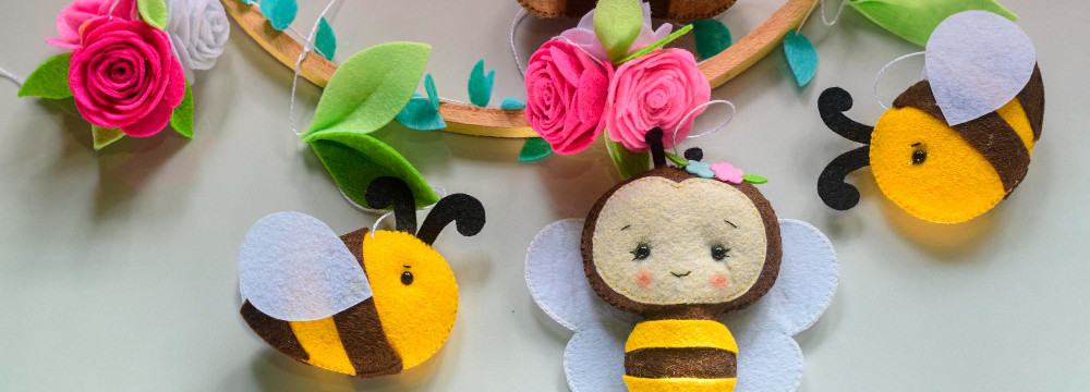 Bordado de abeja, motivos para coser