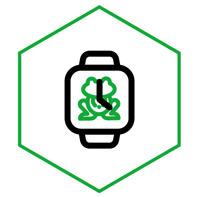 Icono de la categoría Reloj Ranas
